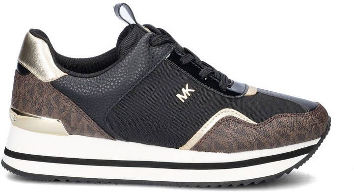 Michael Kors Raina Trainer dames sneaker Zwart bruin