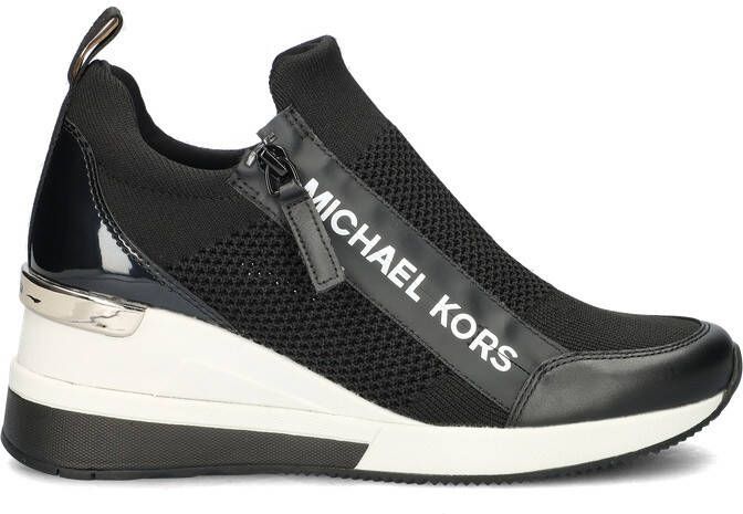 Michael Kors Low-Top Sneakers Willis Wedge Trainer in zwart - Foto 5