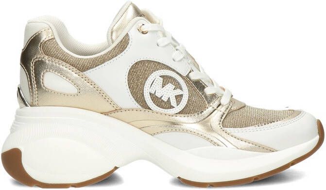 Michael Kors Zuma Trainer Sneakers Leatherlook Dames Goud