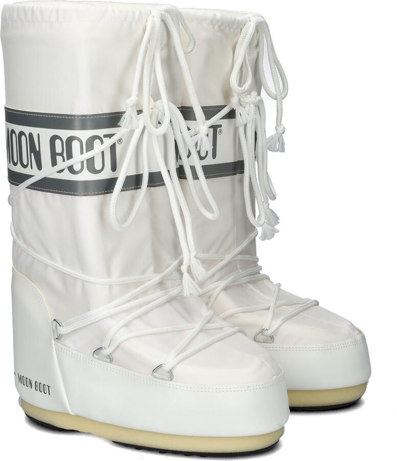 Moon boot Waterdichte witte stoffen laarzen met trekkoord Wit Dames - Foto 10