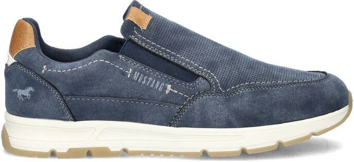 Mustang heren instapschoen Blauw - Foto 4