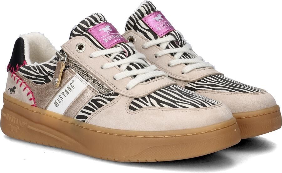 Mustang Dames Sneaker Beige zwart - Foto 3
