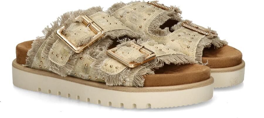 Mustang dames muiltjes beige - Foto 4