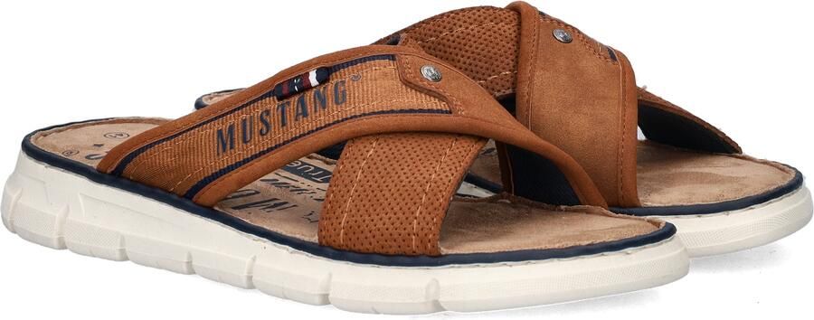 Mustang Slippers Heren Cognac - Foto 5