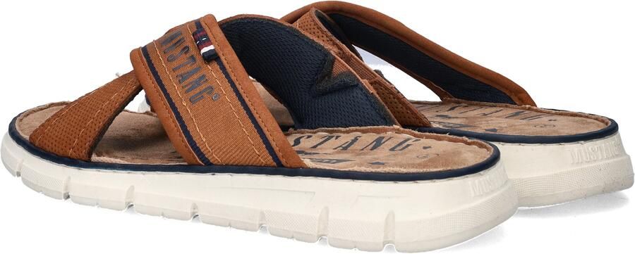 Mustang Slippers Heren Cognac - Foto 4