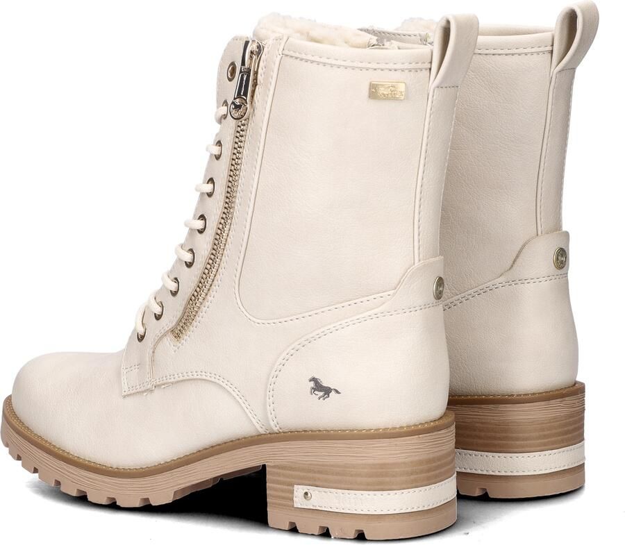 Mustang dames veterboot Off White - Foto 4