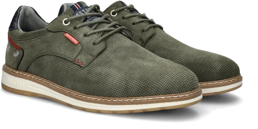 Mustang Groene Casual Sneakers met Gewatteerde Enkel Green Heren - Foto 6
