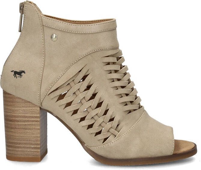 Mustang Beige geweven sandalette met rits Beige Dames - Foto 2