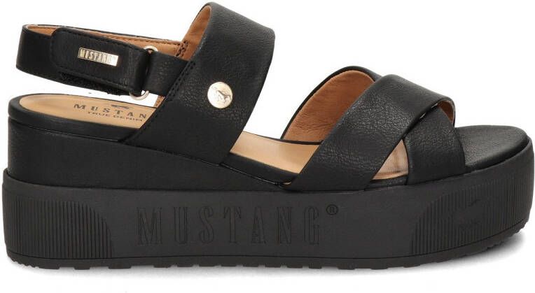 Mustang sandalen zwart
