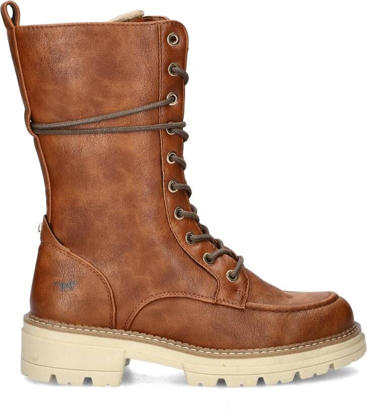 Mustang Shoes Veterlaarsjes zipper boots lace-up boots short boots with block heel - Foto 4