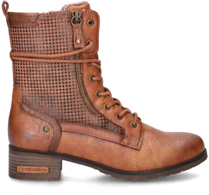 Mustang Veterschoenen Hoog Veterschoenen Hoog Cognac - Foto 9