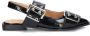 Nelson lak slingback loafers zwart - Thumbnail 2