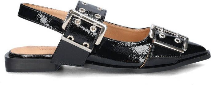 Nelson lak slingback loafers zwart - Foto 2