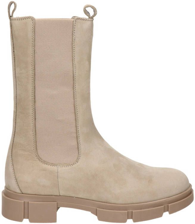 Nelson hoge nubuck chelsea boots taupe
