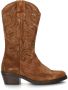 Nelson suède cowboylaarzen cognac - Thumbnail 1