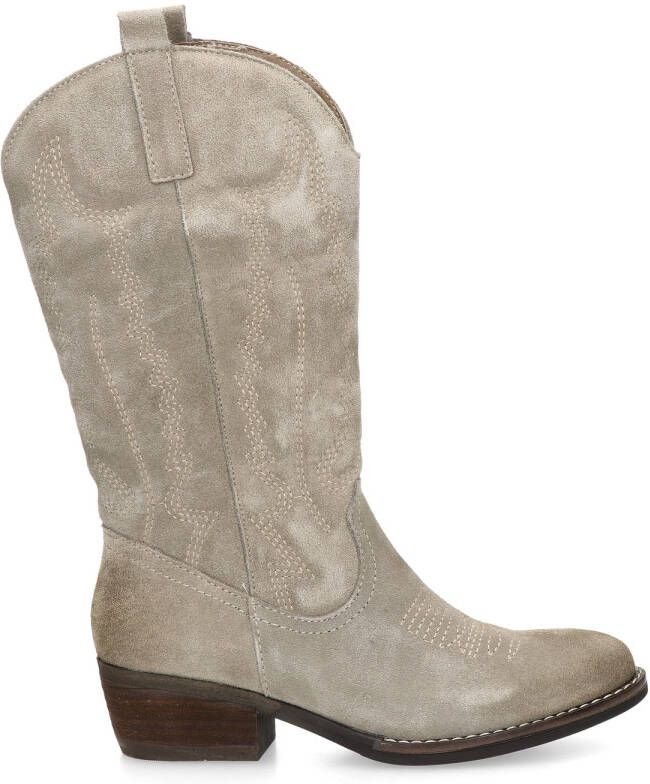 Nelson suède cowboylaarzen beige - Foto 2