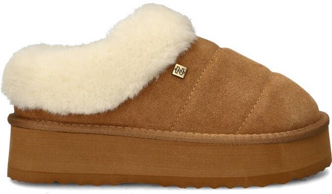 Nelson suède pantoffels cognac - Foto 2