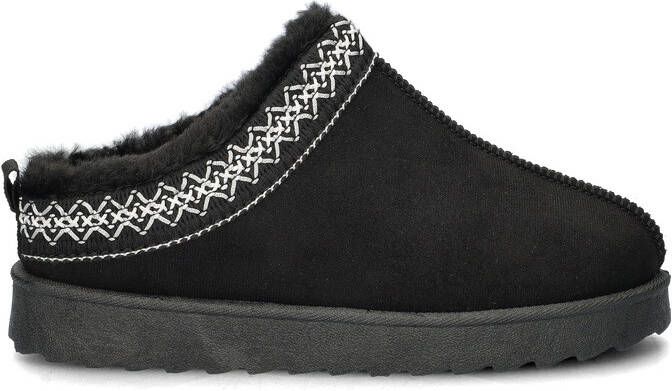 Nelson Home suède pantoffels zwart - Foto 2