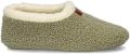 Nelson Home teddy pantoffels kaki - Groen