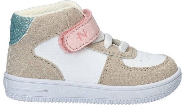 Nelson Kids leren sneakers beige wit Meisjes Leer Meerkleurig 20 - Foto 2