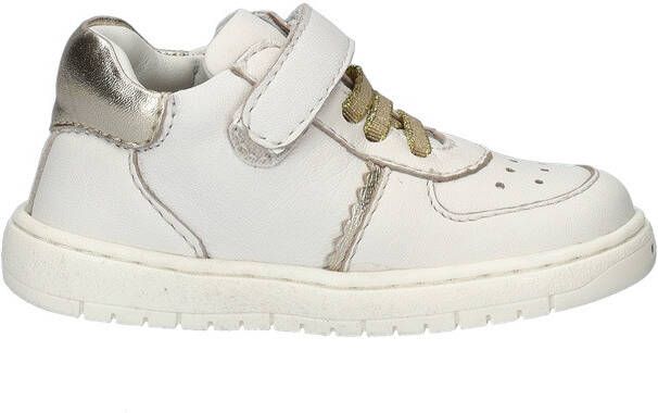 Nelson Kids leren sneakers wit goud Meisjes Leer Meerkleurig 21 - Foto 4