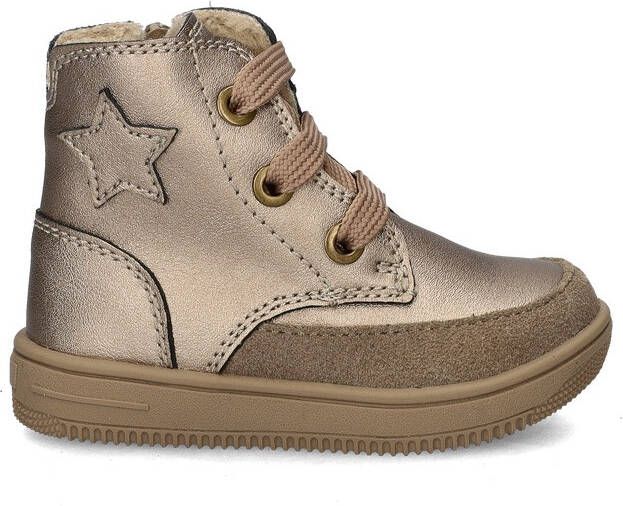 Nelson Kids veterboots goud Meisjes Imitatieleer Effen 23