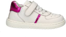 Nelson Kids leren sneakers wit roze Meisjes Leer Meerkleurig 20