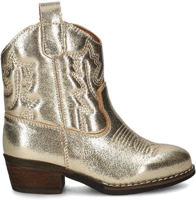 Nelson Kids leren cowboylaarzen goud Meisjes Leer Effen 28 - Foto 5