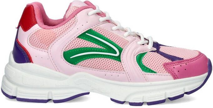 Nelson Kids chunky sneakers roze Meisjes Nylon Meerkleurig 36 - Foto 2