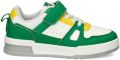 Nelson Kids sneakers groen wit geel Jongens Imitatieleer Meerkleurig 35 - Groen