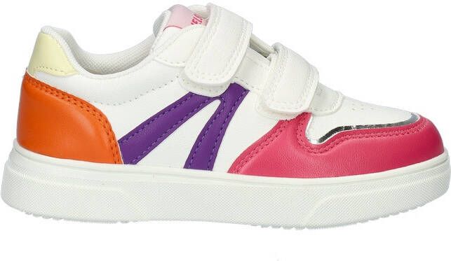 Nelson Kids sneakers wit oranje roze Meisjes Imitatieleer Meerkleurig 35 - Foto 4