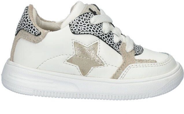 Nelson Kids leren sneakers wit Beige Meisjes Leer Meerkleurig 26 - Foto 3