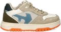 Nelson Kids suède sneakers beige blauw - Beige