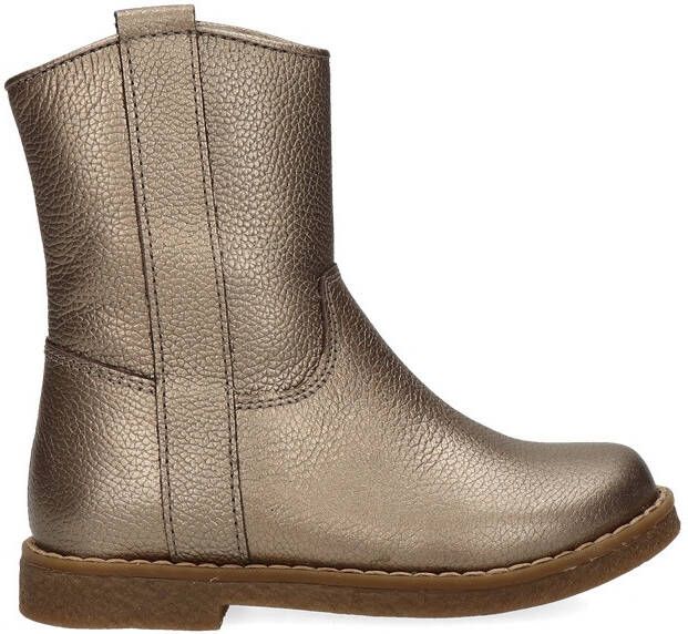 Nelson Kids leren enkellaarzen goud metallic Meisjes Leer 26 - Foto 5