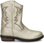 Nelson Kids leren cowboylaarzen goud metallic Meisjes Leer 28 - Thumbnail 2