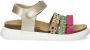 Nelson Kids leren sandalen goud groen roze Multi Meisjes Leer Meerkleurig 33 - Thumbnail 2