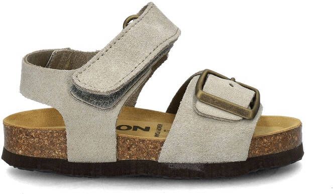Nelson Kids suède sandalen taupe Bruin Suede Effen 24 - Foto 3