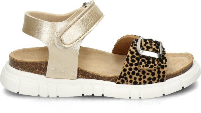 Nelson Kids suède sandalen met panterprint goud Meisjes Suede Panterprint 31 - Foto 6