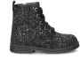 Nelson Kids leren veterboots met glitters zwart Meisjes Leer Effen 29 - Thumbnail 2