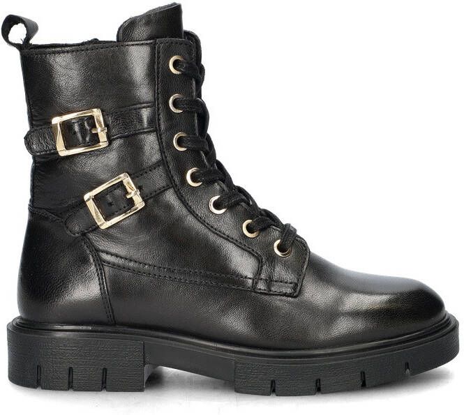 Nelson Kids leren veterboots zwart Meisjes Leer Effen 37 - Foto 6