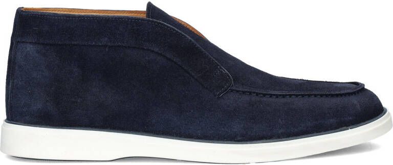 Nelson suède loafers donkerblauw