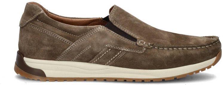 Nelson suède instappers taupe - Foto 4