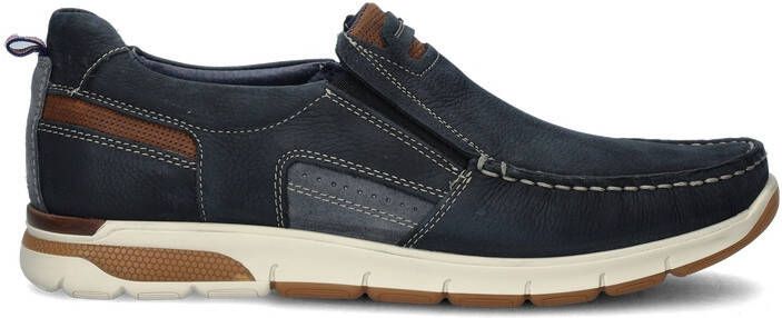 Nelson nubuck instappers donkerblauw - Foto 3