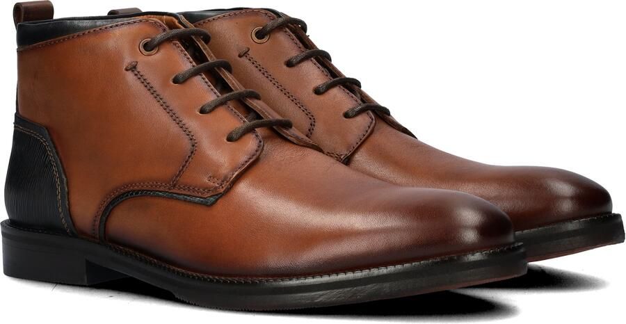 Nelson Anthony leren veterschoenen cognac - Foto 2