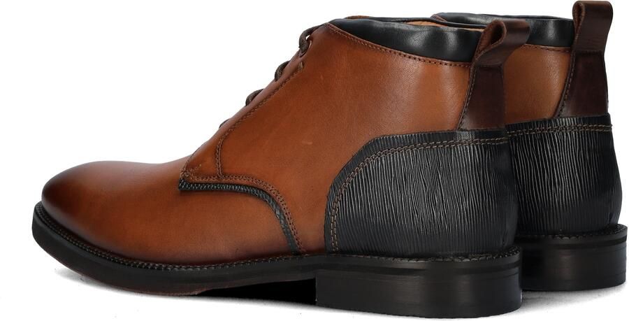 Nelson Anthony leren veterschoenen cognac - Foto 3