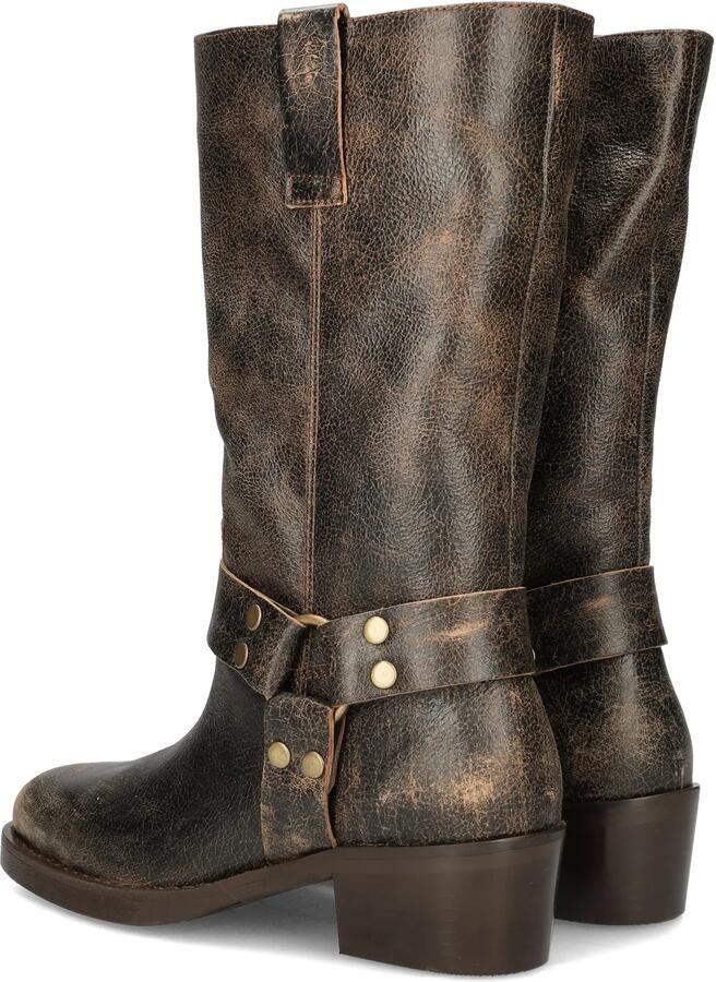 Nelson leren bikerboots bruin - Foto 3