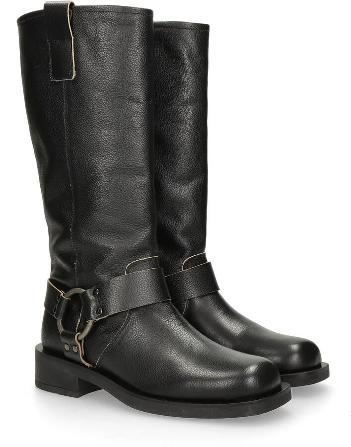 Nelson leren bikerboots zwart - Foto 4