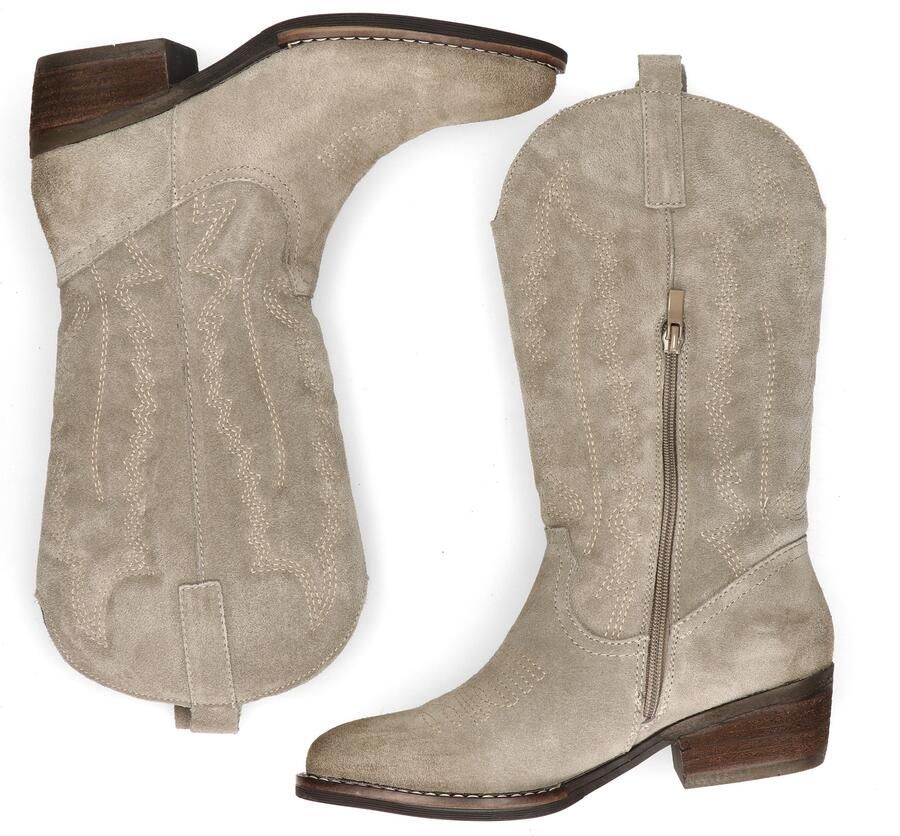 Nelson suède cowboylaarzen beige - Foto 3