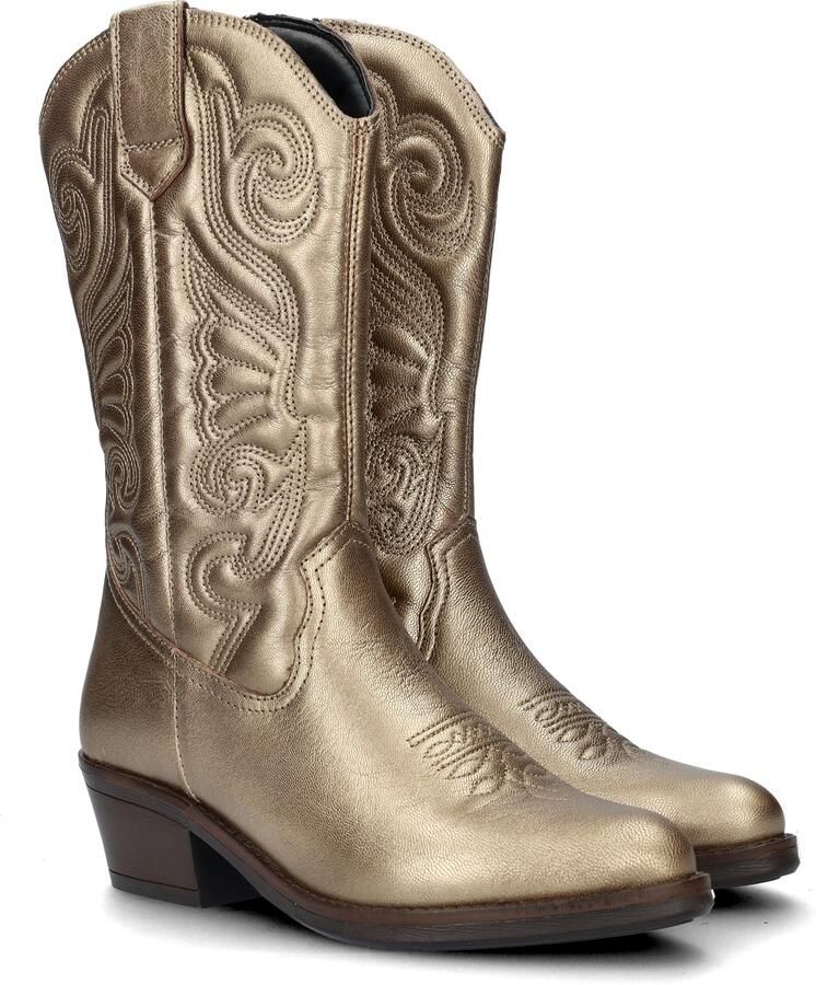 Nelson leren cowboylaarzen goud - Foto 3