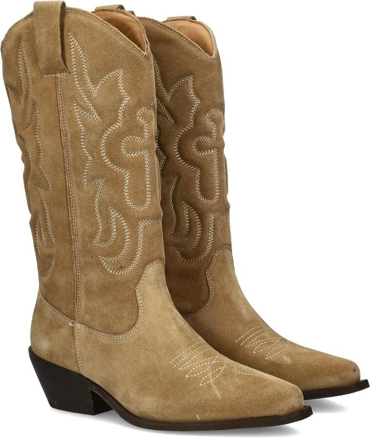 Nelson suède cowboylaarzen beige - Foto 2